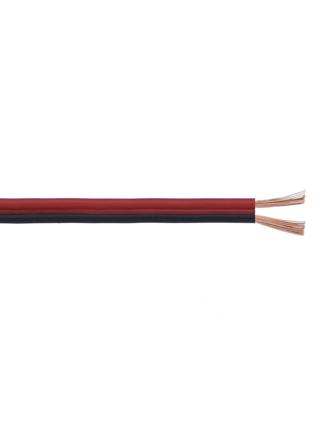 GESCABLE 33CPPBC0120R25 Cable paralelo altavoz 2x1,50mm² libre de halógenos rojo negro (Rollo 100m) (Dca)